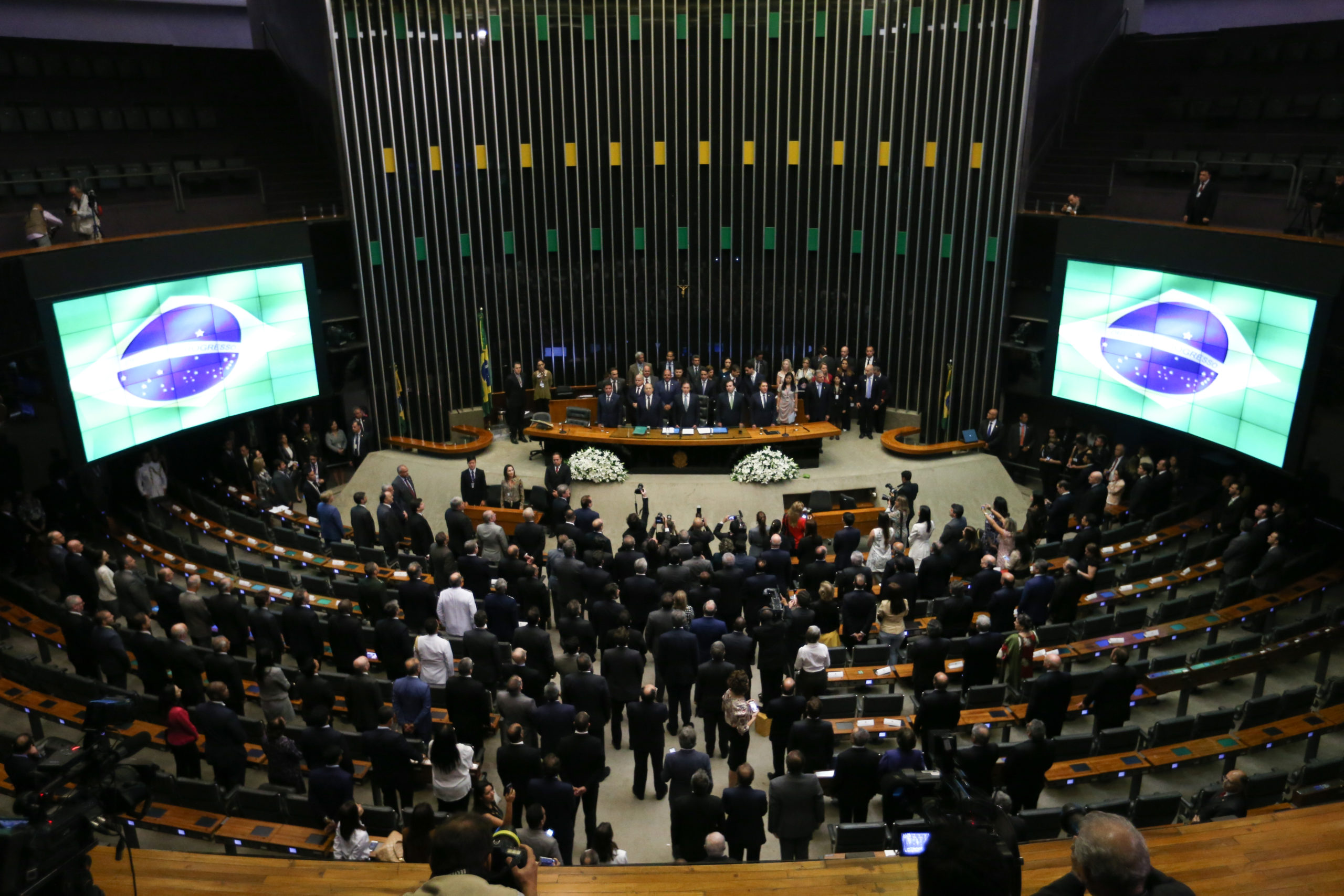 Solenidade de abertura do Ano Legislativo do Congresso Nacional. Presenca do ministro da Casa Civil, Eliseu Padilha