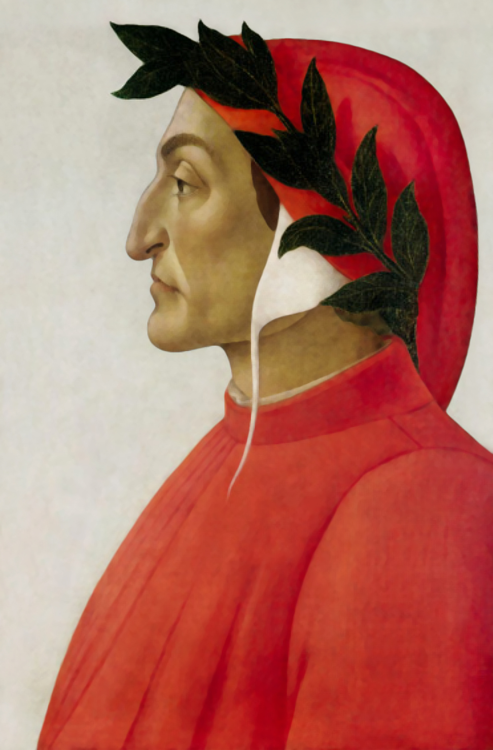 C100 - retrato de Dante por Botticelli